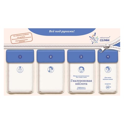 SelfieLab SelfieLab  Комплект с маской 35+ для лица/шеи для всех Гиалуроновая кислота