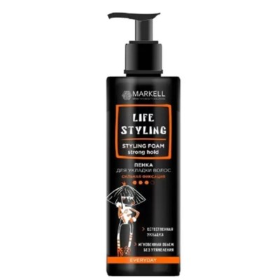 Markell Маркелл Life Styling Пенка для укладки волос Сильная фиксация 195мл